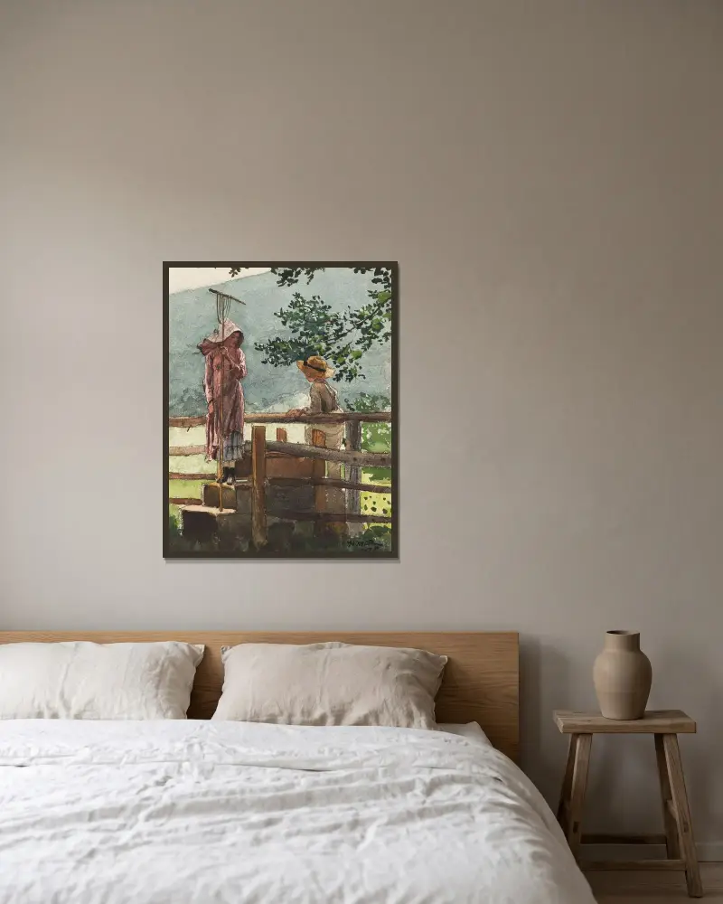 Jaro, Winslow Homer v rámu na stěně