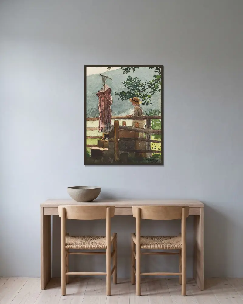 Jaro, Winslow Homer v rámu na stěně