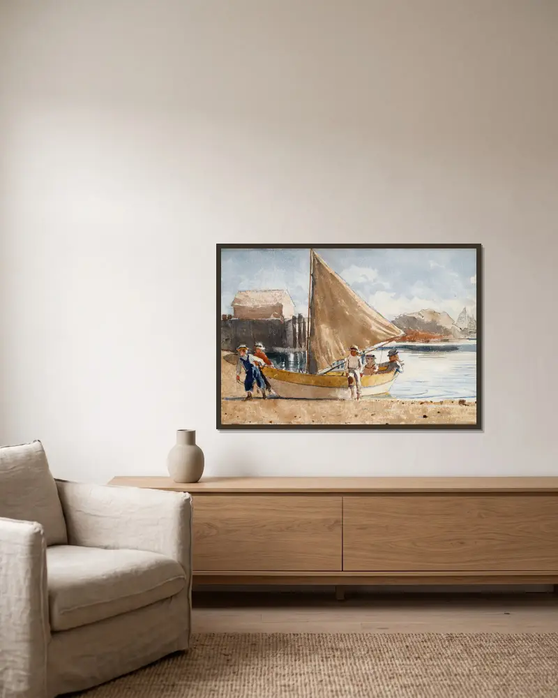 Letní čas, Winslow Homer v rámu na stěně