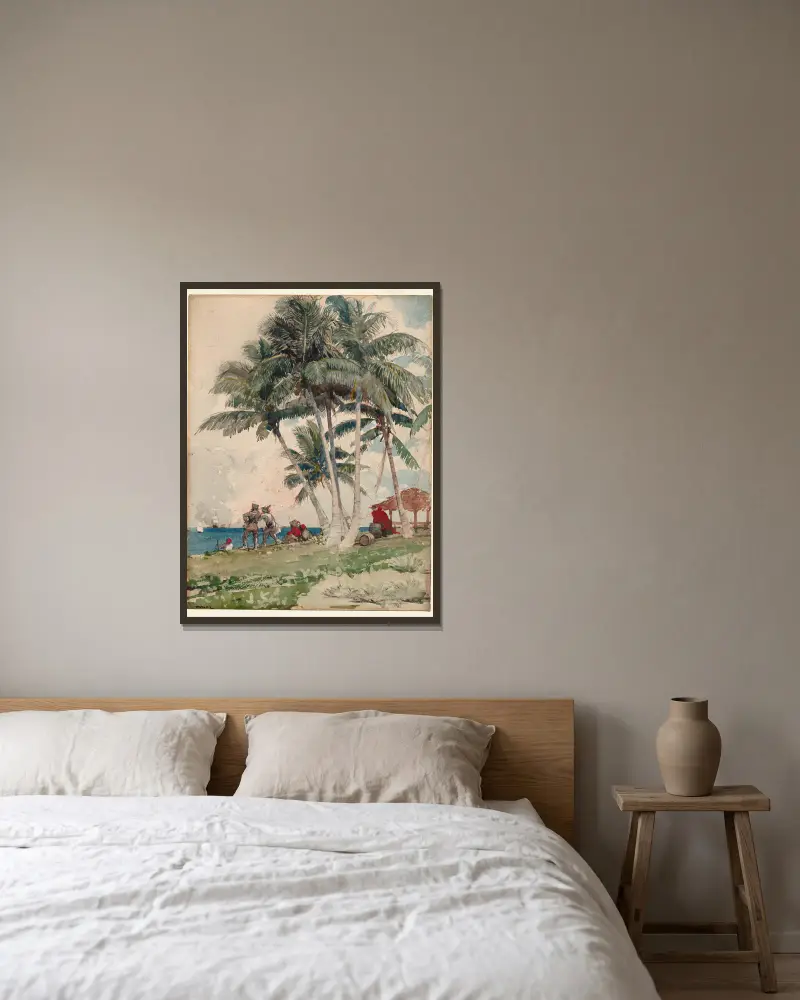 Die Freibeuter von Winslow Homer gerahmt an einer Wand