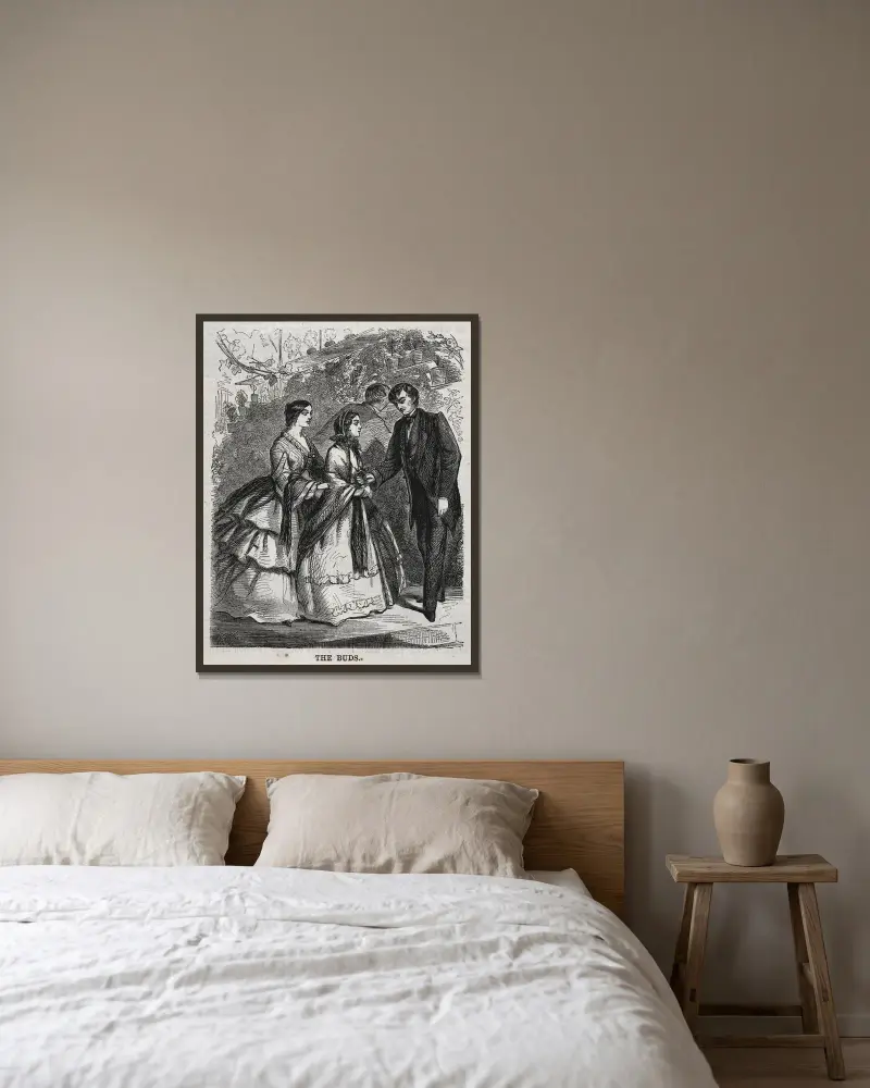 Pąki, Winslow Homer w ramie na ścianie