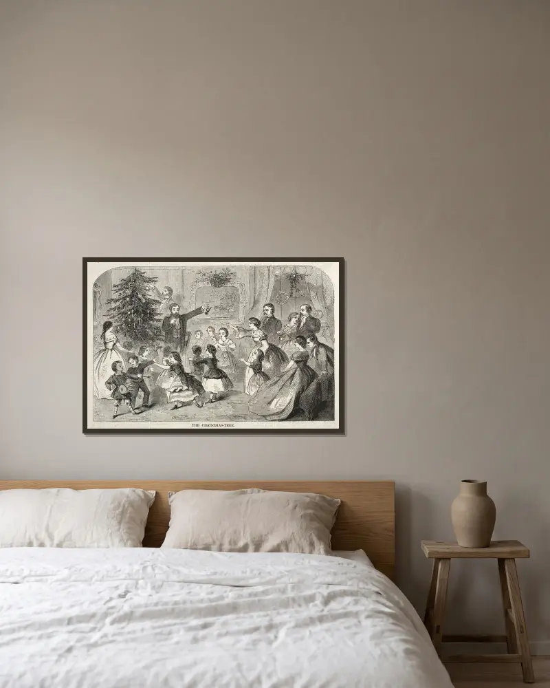 Choinka, Winslow Homer w ramie na ścianie