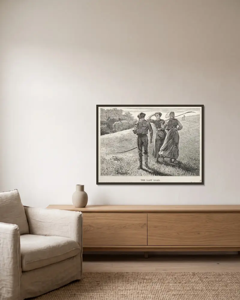 Poslední náklad, Winslow Homer v rámu na stěně