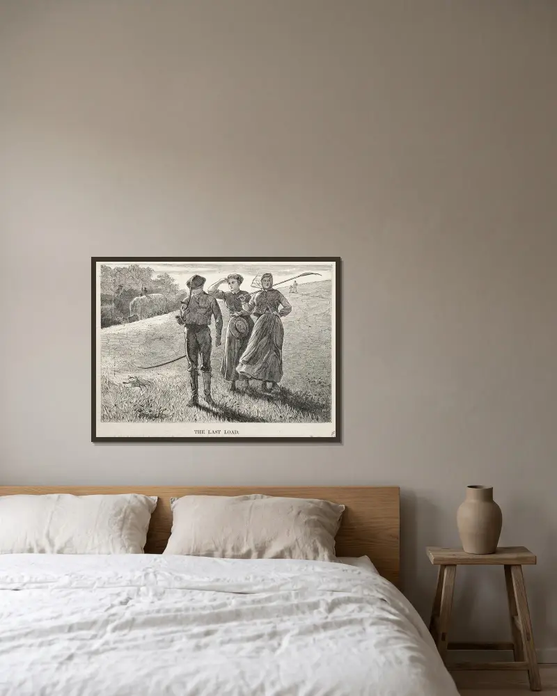 Poslední náklad, Winslow Homer v rámu na stěně