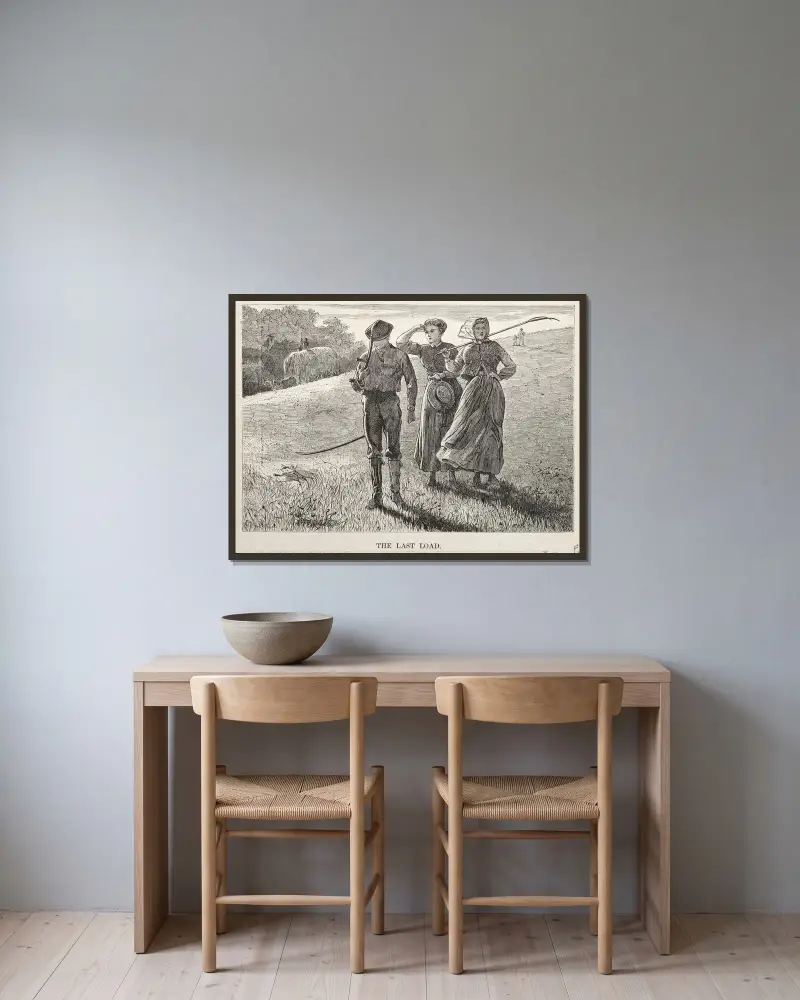 Poslední náklad, Winslow Homer v rámu na stěně