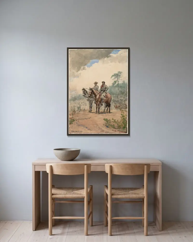 Dva zvědové, Winslow Homer v rámu na stěně
