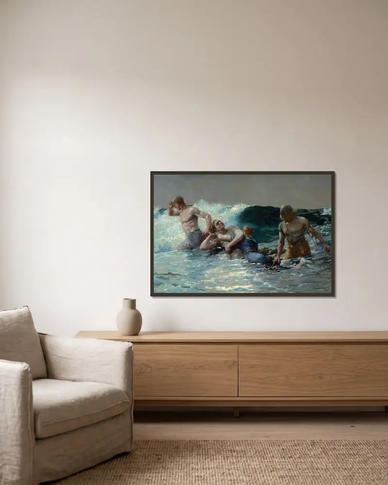 Podtlak, Winslow Homer v rámu na stěně