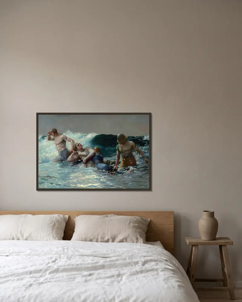 Podtlak, Winslow Homer v rámu na stěně