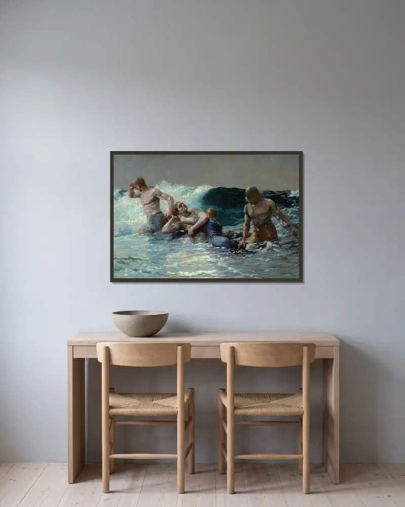 Podtlak, Winslow Homer v rámu na stěně