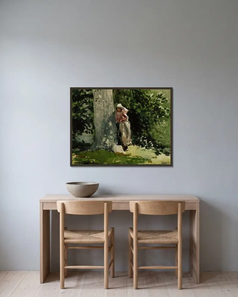 Müde von Winslow Homer gerahmt an einer Wand