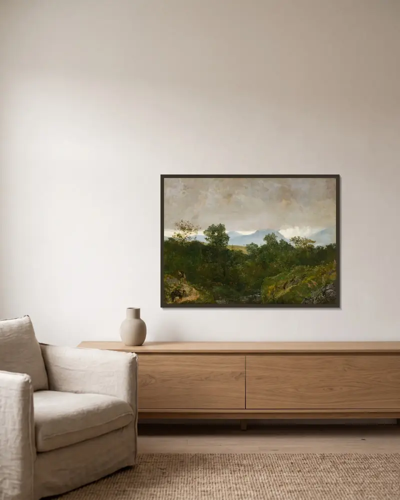 Landschaft aus Podhale von Wojciech Gerson gerahmt an einer Wand