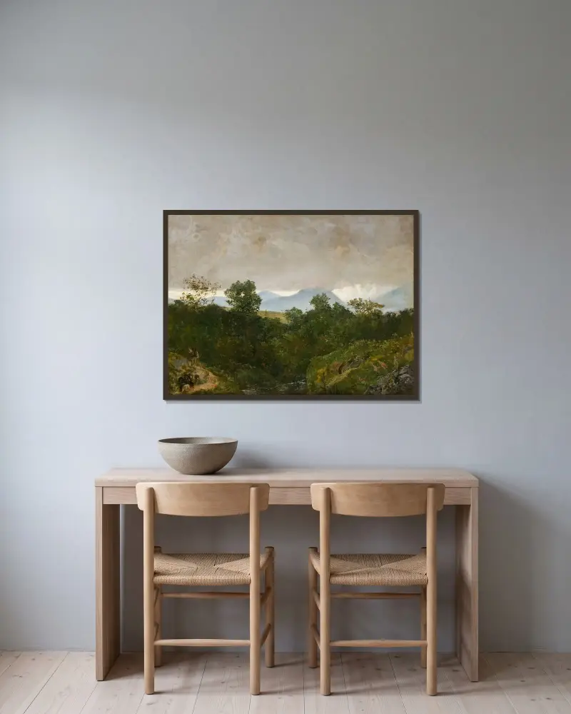 Landschaft aus Podhale von Wojciech Gerson gerahmt an einer Wand