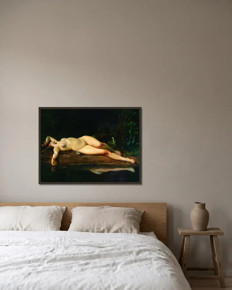 Ruhend von Wojciech Gerson gerahmt an einer Wand