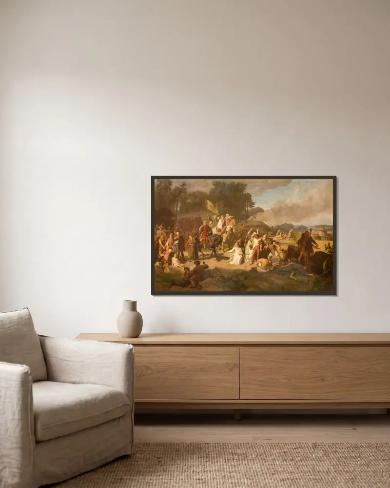 Die bedauernswerte apostolische Mission von Wojciech Gerson gerahmt an einer Wand