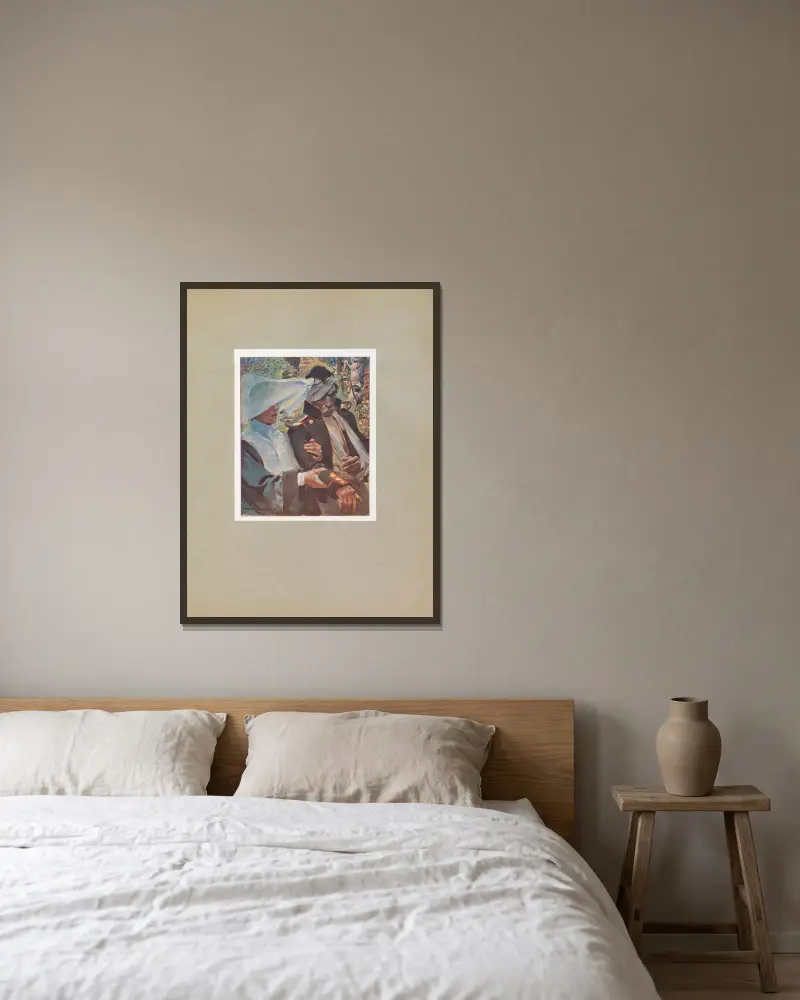 Wojciech Kossak Pl.04 av Wojciech Kossak inramad på en vägg