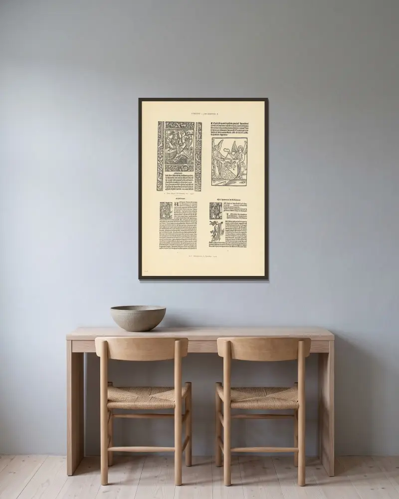 L’art typographique dans les Pays-Bas pendant les années 1500 à 1540 Pl.118 av Wouter Nijhoff inramad på en vägg