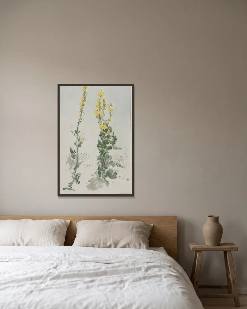 Dziewanny von Leon Wyczółkowski gerahmt an einer Wand