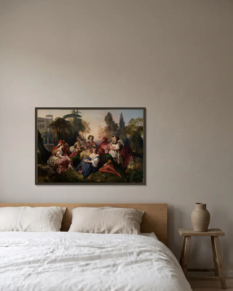 Dekameron, Franz Xaver Winterhalter v rámu na stěně