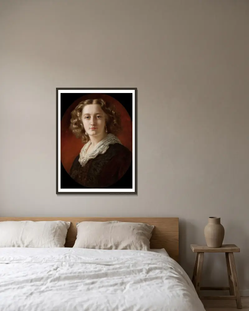 Bildnis der Zofia Odescalchi, geborene Branicka von Franz Xaver Winterhalter gerahmt an einer Wand