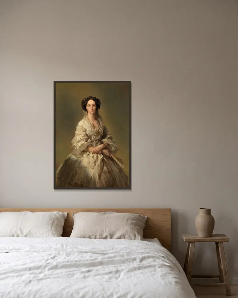 Zarin Marie Alexandrowna von Rußland av Franz Xaver Winterhalter inramad på en vägg
