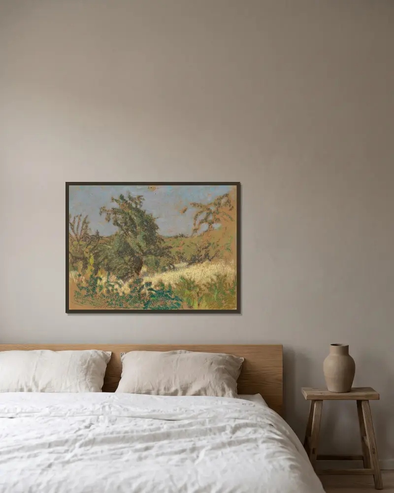 Paysage av Ker-Xavier Roussel inramad på en vägg