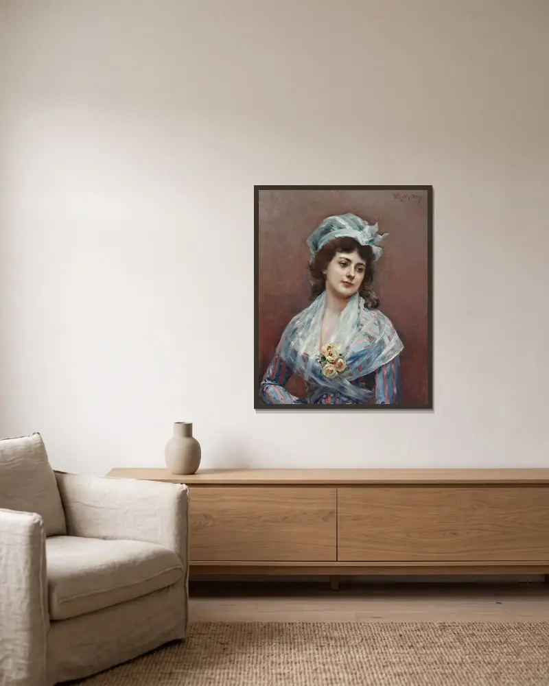 Kontemplacja, Raimundo de Madrazo y Garreta w ramie na ścianie