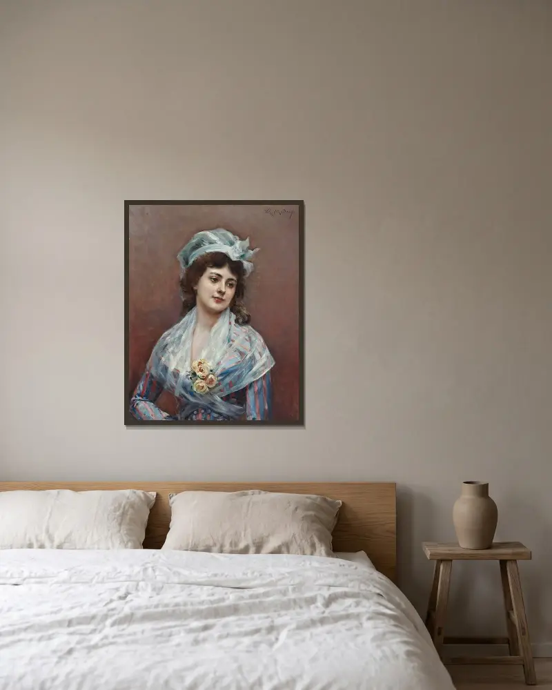 Kontemplacja, Raimundo de Madrazo y Garreta w ramie na ścianie