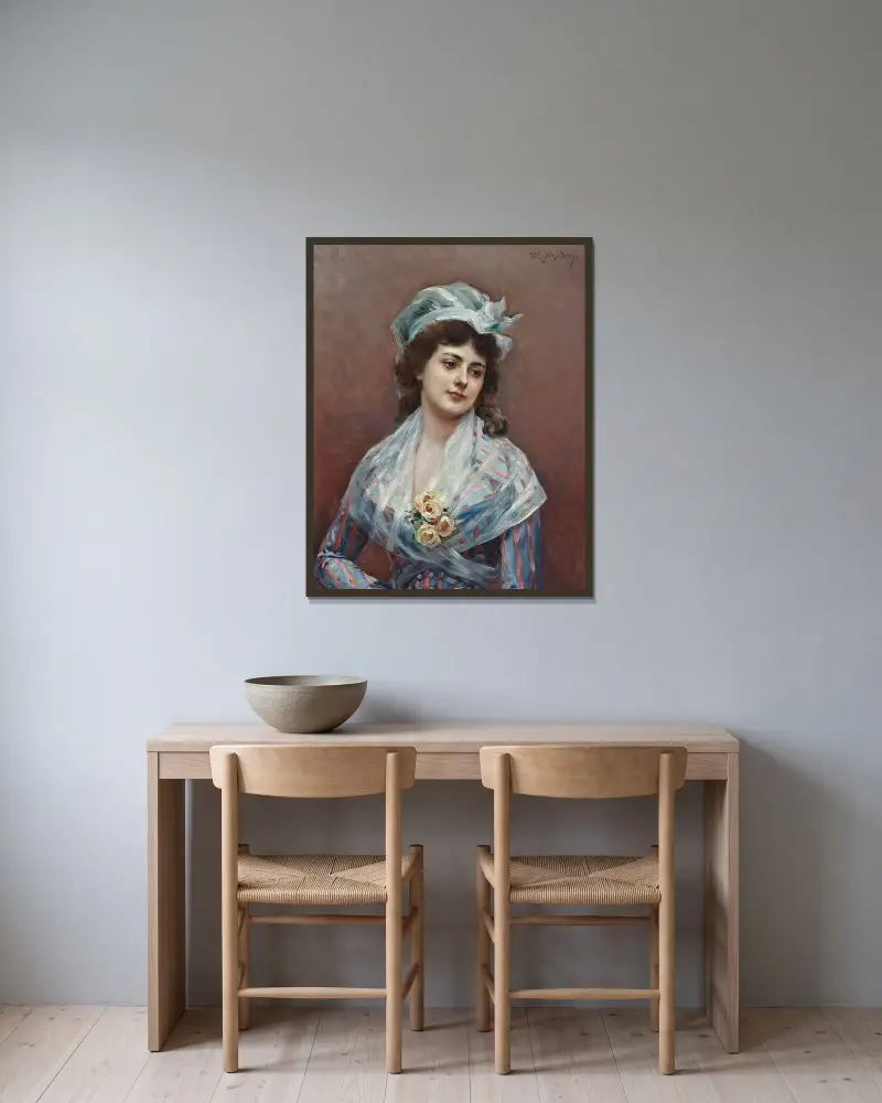 Kontemplacja, Raimundo de Madrazo y Garreta w ramie na ścianie