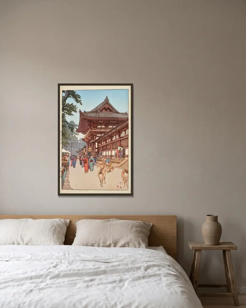 Daibutsu sanmon, Yoshida Hiroshi v rámu na stěně