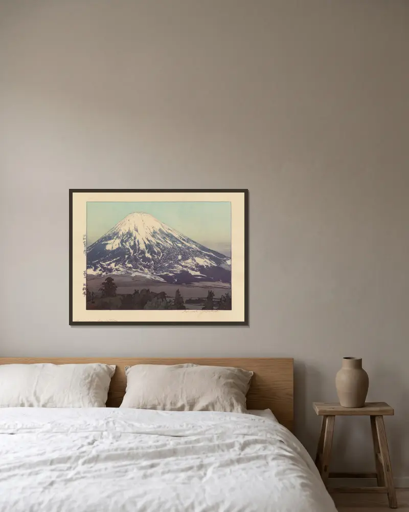 Fujiyama von Gotemba von Yoshida Hiroshi gerahmt an einer Wand