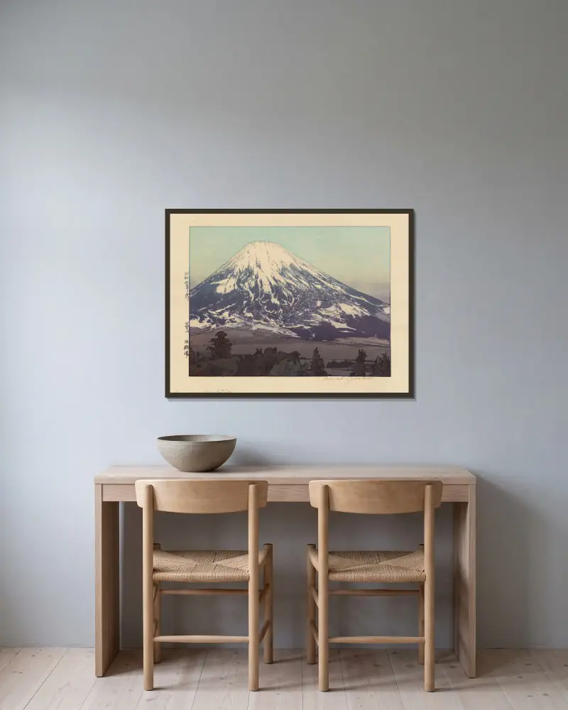 Fujiyama von Gotemba von Yoshida Hiroshi gerahmt an einer Wand