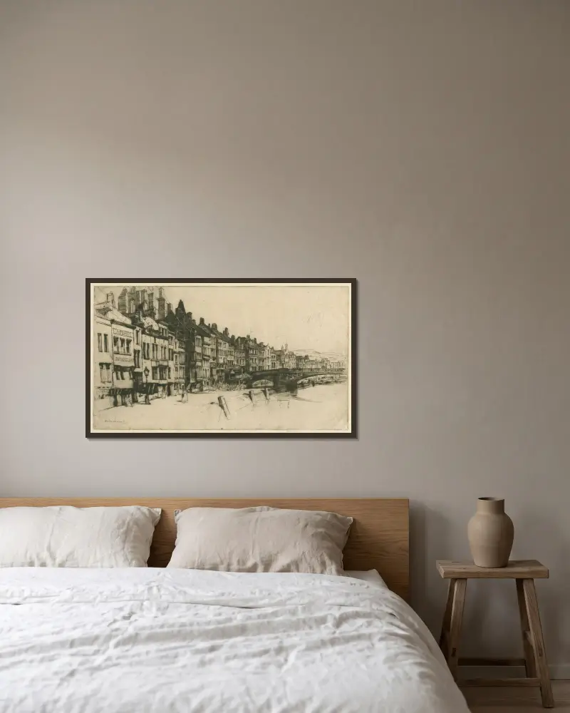 Dinant von David Young Cameron gerahmt an einer Wand
