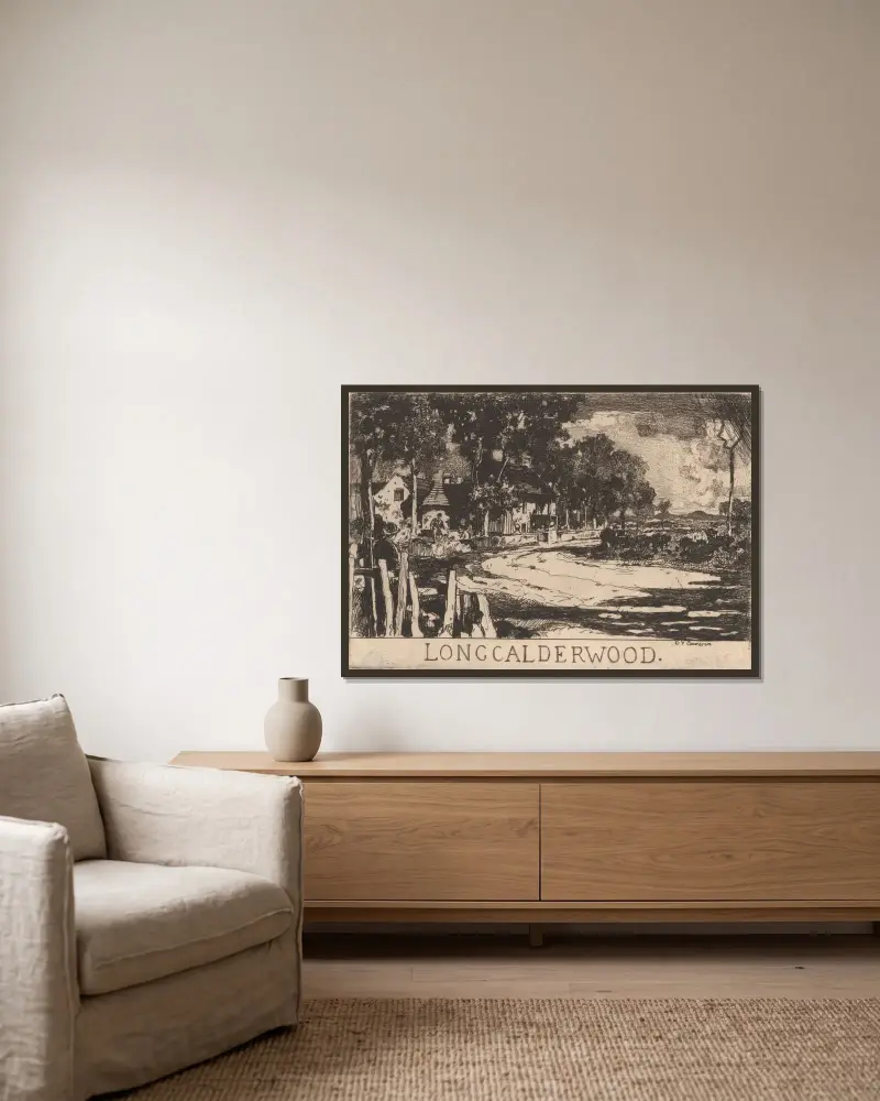 Long Calderwood von David Young Cameron gerahmt an einer Wand