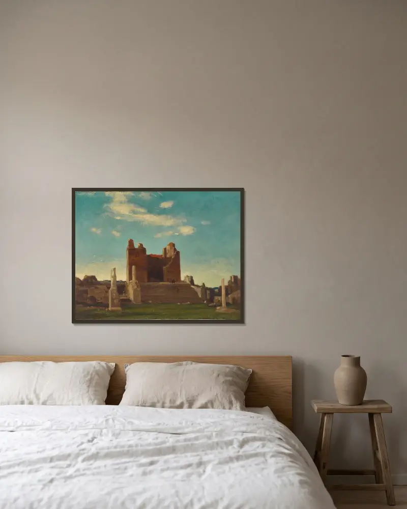 Ostia von David Young Cameron gerahmt an einer Wand