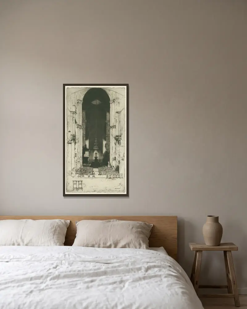 St. Laumer-Blois von David Young Cameron gerahmt an einer Wand
