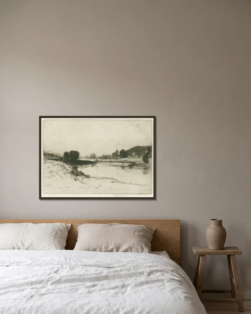 Der Firth of Forth von David Young Cameron gerahmt an einer Wand