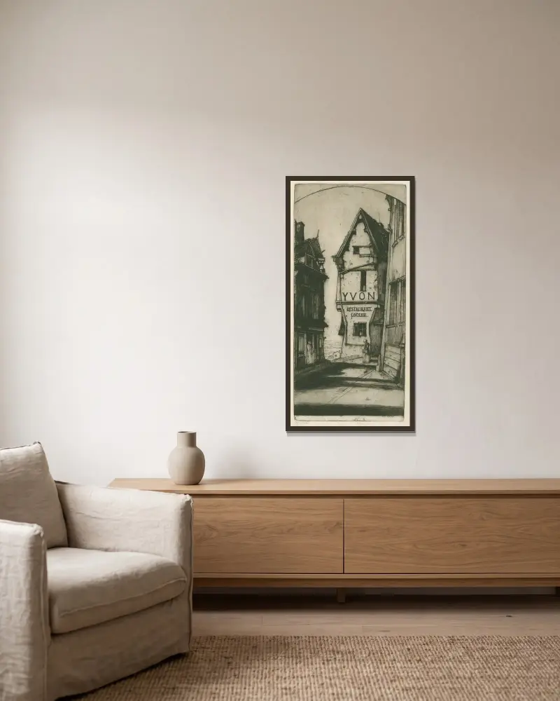 Yvon von David Young Cameron gerahmt an einer Wand