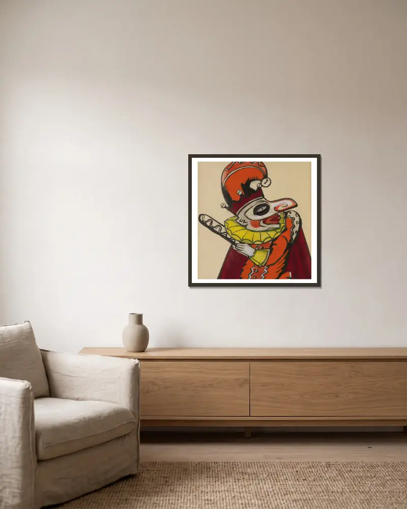 Petruschka von Sergey Yurievich Sudeikin gerahmt an einer Wand