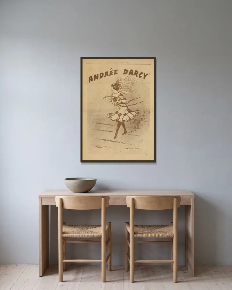 Andree Darcy, Yves Marevéry v rámu na stěně