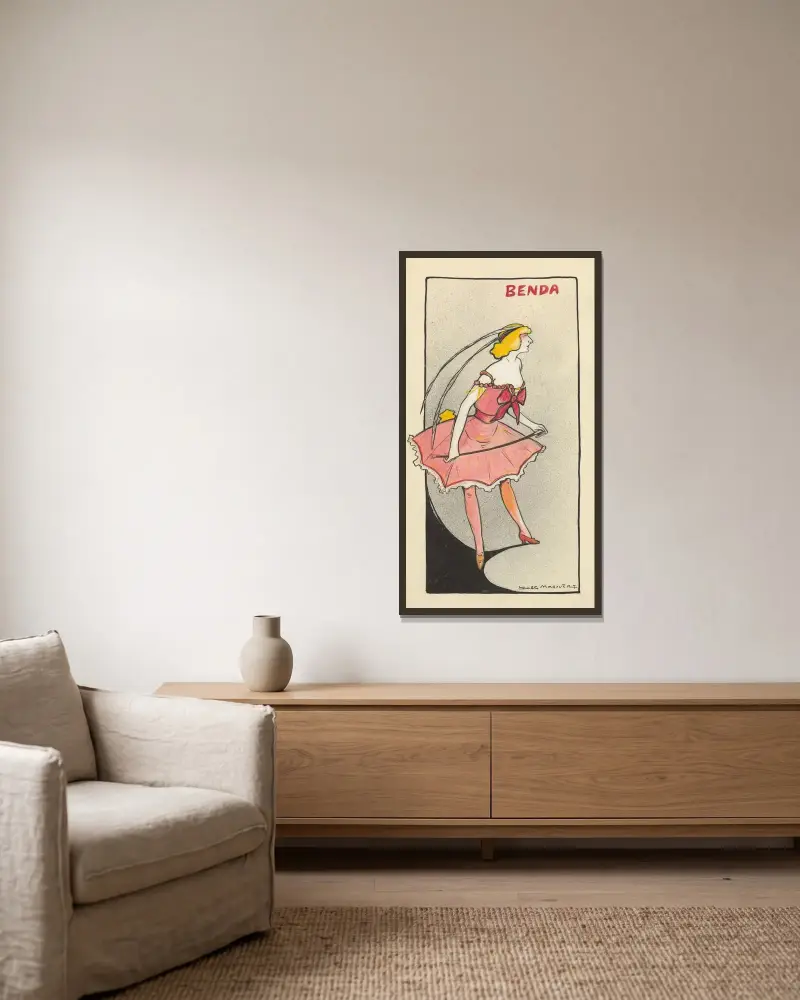 Benda in ‚Bigre!‘ von Rip von Yves Marevéry gerahmt an einer Wand