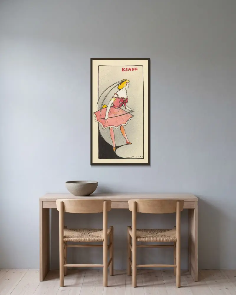 Benda in ‚Bigre!‘ von Rip von Yves Marevéry gerahmt an einer Wand