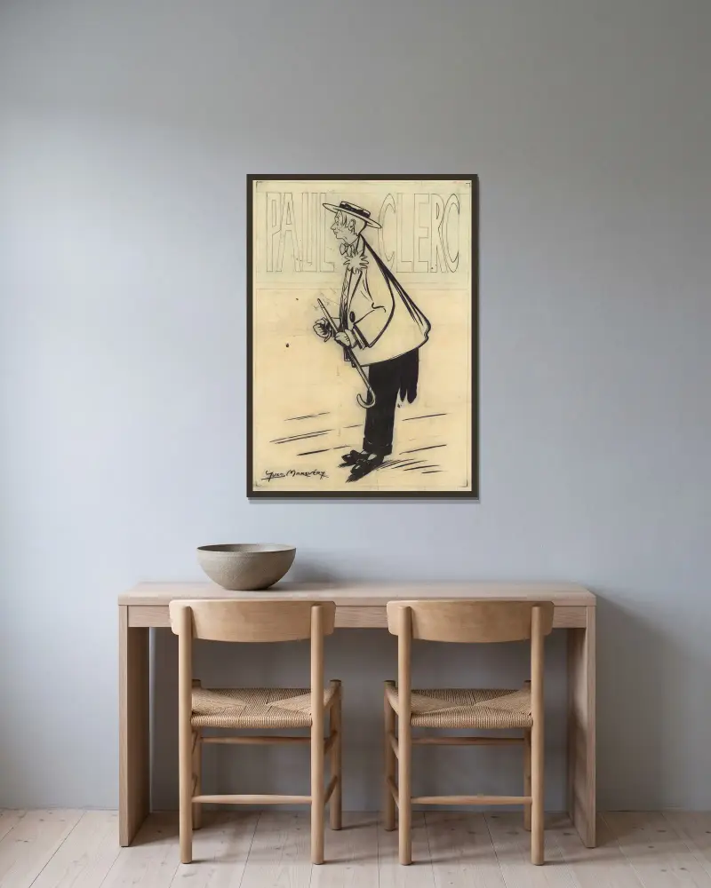 Paul Clerc, Nr. 1, Yves Marevéry v rámu na stěně