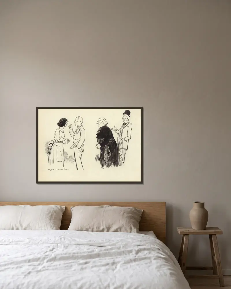 En ung man som tar sitt liv av Georges Berr av Yves Marevéry inramad på en vägg