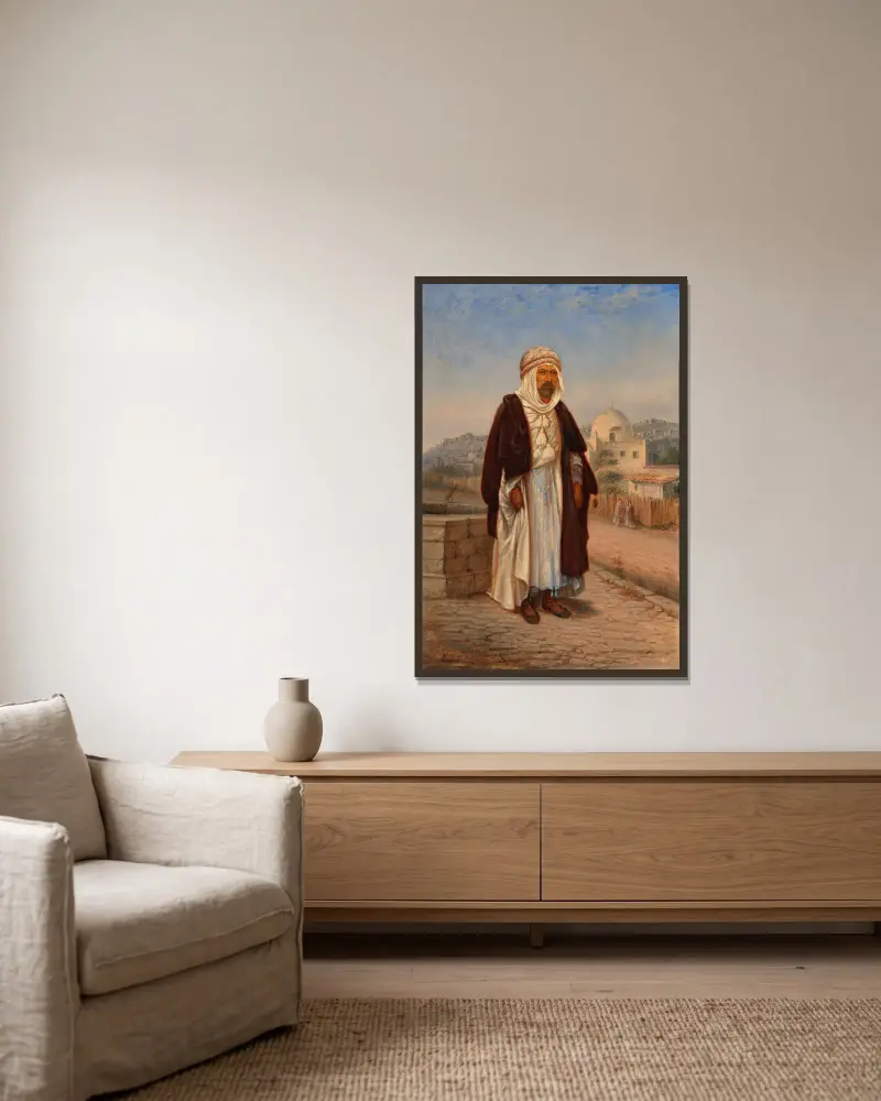 Kabylischer Algerier von Antonio Zeno Shindler gerahmt an einer Wand