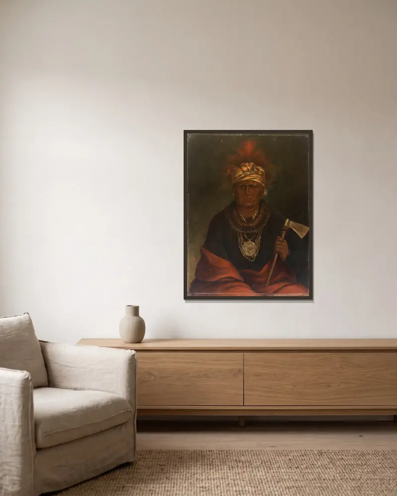 Keokuk (Ostražitá liška), Antonio Zeno Shindler v rámu na stěně