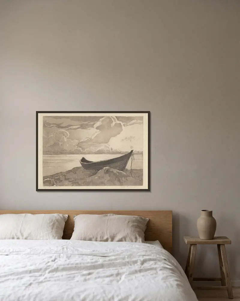 Osamělá loď (Jastarnia), Zofia Stankiewicz v rámu na stěně