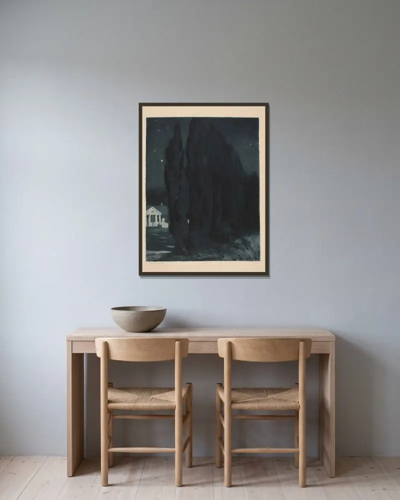My family home av Zofia Stankiewicz inramad på en vägg