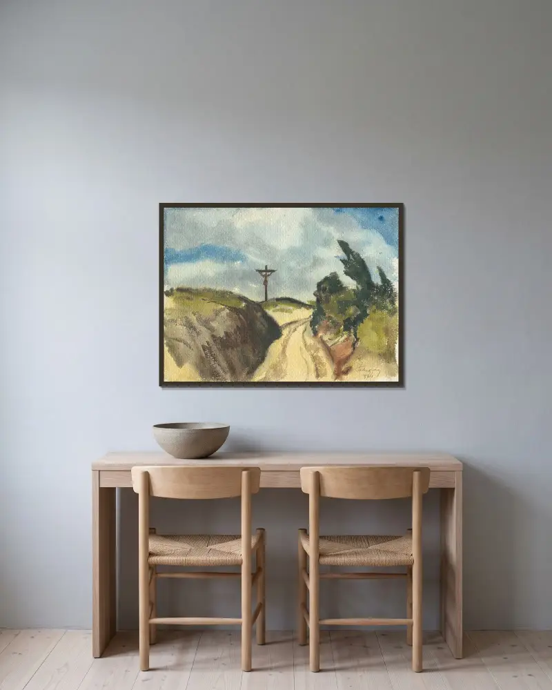 Hlboká Road av Zolo Palugyay inramad på en vägg