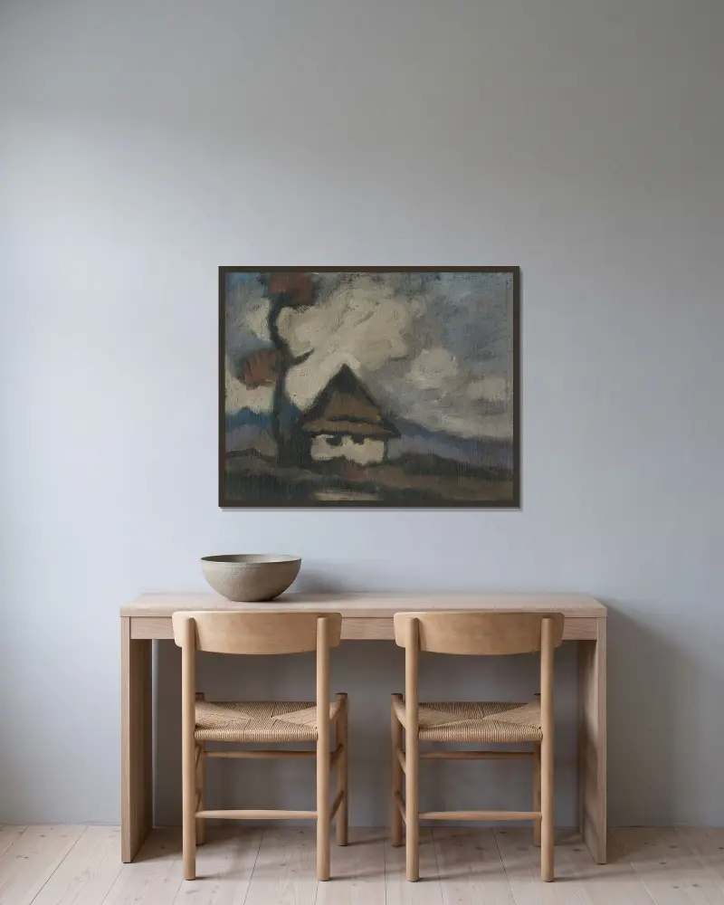 Samota av Zolo Palugyay inramad på en vägg