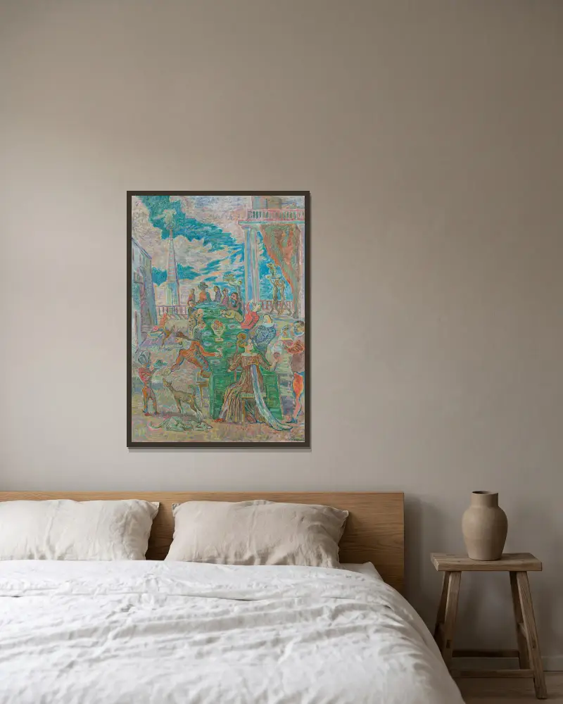 Bankett von Zygmunt Waliszewski gerahmt an einer Wand